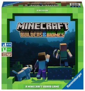 Strategiczna gra planszowa z klockami i kartami, inspirowana popularną grą komputerową Minecraft